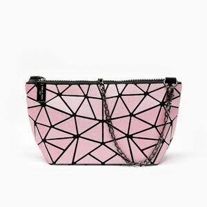 EMILIO PEPE Geo Lucent Wristlet/Shoulder Bag in Rose